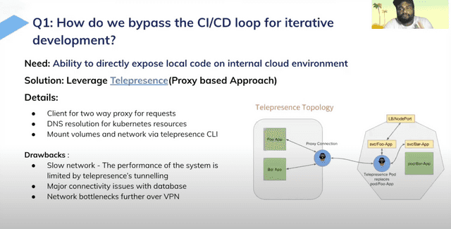 telepresence diagram with drawbacks